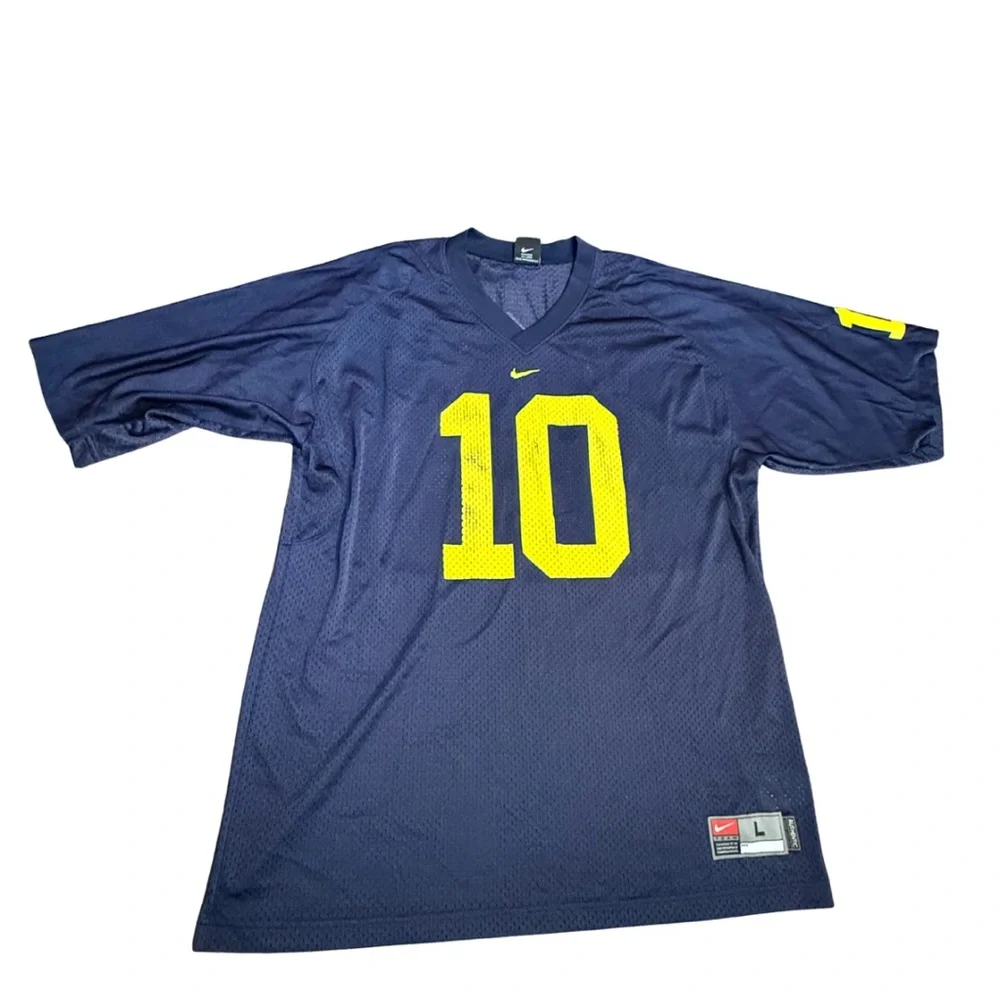 Vintage Nike Michigan Wolverines #10 Jersey Tom Brady Era‎ Men’s L (Korea